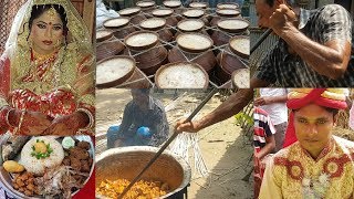 Traditional Marriage Ceremony  Foods Beef Roast Cooking For 500 Peoples  Village Marriage [upl. by Nydia994]