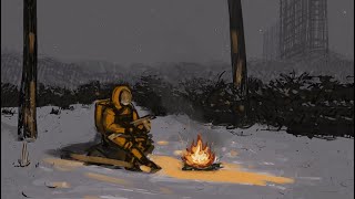 2 Hours of Post Apocalyptic Acoustic Guitar with campfire ambience [upl. by Noell]