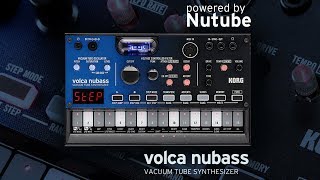 KORG volca nubass Delivering huge bass via a real vacuum tube [upl. by Etnaihc770]