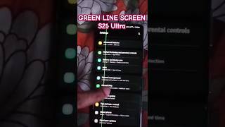 Samsung S21 ultra Green Line Screen Problem  Got Free Screen Replacement from samsung [upl. by Jahdol]