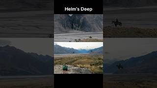 Helm’s Deep view from Mt Sunday Edoras and lembas bread reward lotr [upl. by Nomelihp]