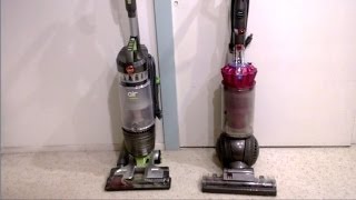 Hoover Windtunnel Air Pro vs Dyson DC41 Animal  FULL vacuum REVIEW and TEST [upl. by Simaj807]