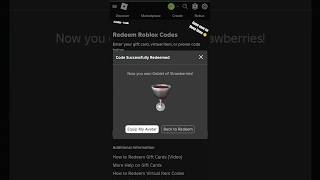 OBTAINING GOBLET OF STRAWBERRIES 🍓ROBLOX FREE ITEM [upl. by Aramoix]