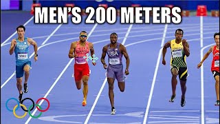 Noah Lyles amp Letsile Tebogo Bring The Heat In Mens 200 Meters  2024 Paris Olympics [upl. by Nwahshar]