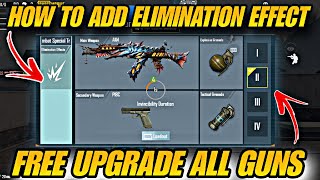 HOW TO ADD ARENA ELIMINATION EFFECT IN PUBG MOBILEBGMI  HOW TO USE HALLOW VIOLET FLAME [upl. by Accebar]