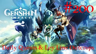 Genshin Impact Walkthrough Part 200  Daily Quests amp Ley Line Outcrops 68 No Commentary [upl. by Toblat]