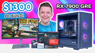 Best 1300 Gaming PC Build 2024 😄 Full RX 7900 GRE Guide w Benchmarks [upl. by Fawcette397]