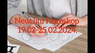 Nedeljni Horoskop 1902250224astrology horoscope Horoskop ljubavnitarot novacposao [upl. by Tansy]