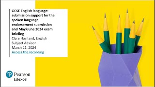 MayJune 2024 exam series GCSE submission support for the spoken language endorsement [upl. by Filiano224]