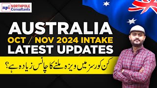 Study in Australia Updates 2024  Visa Trend for Students  OctNov Intake  australiastudyvisa [upl. by Pinebrook]