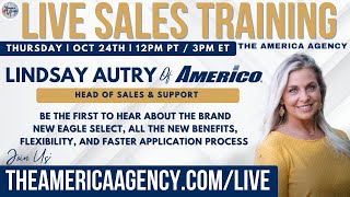 Live Sales Training with Lindsay Autry from Americo [upl. by Galanti]