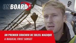 Premier coucher de soleil magique pour Maxime Sorel  Vendée Globe 2024 [upl. by Llerrom]