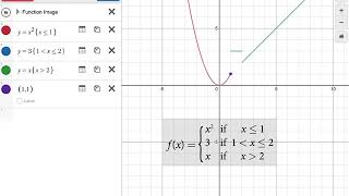 Graphing Piecewise Functions with Desmos [upl. by Eralcyram485]