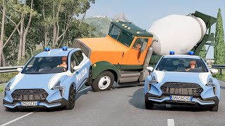 Police Car Chases Marathon 1  BeamNG DRIVE  SmashChan [upl. by Hurd38]