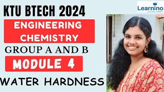 KTU BTECH 2024  CHEMISTRY GROUP A AND B Module 4  Water Hardness [upl. by Naejamron267]