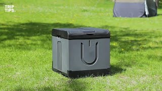 TRIPTIPS Updated Portable Potty for Camping Extra Large [upl. by Esnohpla]