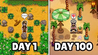 How Much Can I Accomplish In 100 Days Of Stardew Valley [upl. by Obmar637]