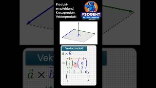 Kreuzprodukt leicht erklärt Finde den Normalenvektor spielend einfach [upl. by Emawk]