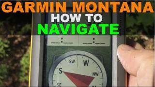 Garmin Montana 600  How to Navigate Waypoints [upl. by Yanehc]