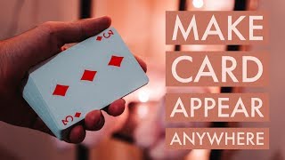 VANISH a card and make it appear ANYWHERE Tutorial [upl. by Naffets]