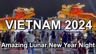 Vietnam Lunar New Year 2024 🇻🇳 Beautiful Lunar New Year Hue Vietnam Night 2024 [upl. by Kimitri]