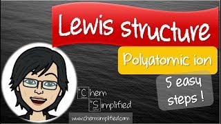 How to draw Lewis structures for polyatomic ion  Dr K [upl. by Attenrad]