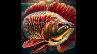 Red Asian Arowana  Scleropages Formosus  Tropica [upl. by Lynad867]