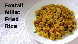 Millet Fried Rice Recipe  How to Make Millet Fried Rice l Millet Recipes [upl. by Ecniuq]