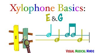 Xylophone Basics Notes E amp G [upl. by Hannahs]