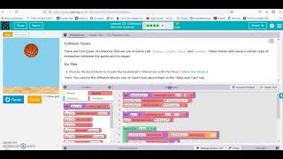 codeorg lesson 22 Collisions [upl. by Bartolemo217]