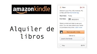 Amazon alquiler de libros para Kindle [upl. by Sevik174]