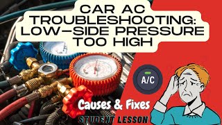 AC Lowside Pressure Too High Learn Causes amp Easy Fixes [upl. by Asilat]