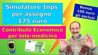 Simulatore Calcolo x Assegno  Contributo Bonus per TeleMedicina  Esclusi dal Bonus 100 euro 😭 [upl. by Dean494]