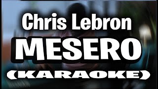 Chris Lebron  Mesero KARAOKE  INSTRUMENTAL [upl. by Cullan83]