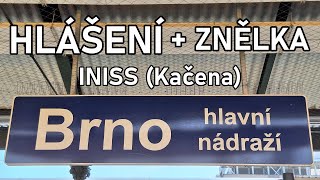 Hlášení  Brno hlavní nádraží INISS [upl. by Killam]