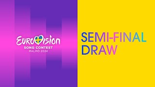 The SemiFinal Draw  LIVE from Malmö 🇸🇪  Eurovision Song Contest 2024  UnitedByMusic [upl. by Haskell465]