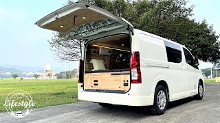 Toyota Hiace Camper Van 讓旅行少點繁瑣，多點發現  用喜歡的方式，開啟每一場冒險🚙 Tiny Home Camper Van Conversion [upl. by Razatlab430]