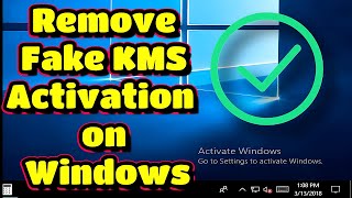 How to Remove Fake KMS Activation on Windows  Fix Unauthorized Activation [upl. by Ala]