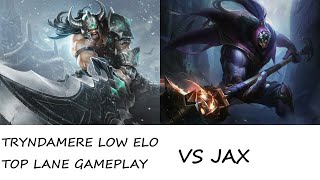 TRYNDAMERE LOW ELO TOP LANE GAMEPLAY  1420  vs Jax  Platinum  EU West [upl. by Nuahsal]