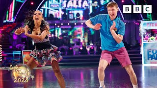 Jamie Borthwick amp Michelle Tsiakkas Salsa to Danza Kuduro by Don Omar amp Lucenzo ✨ BBC Strictly 2024 [upl. by Kram]