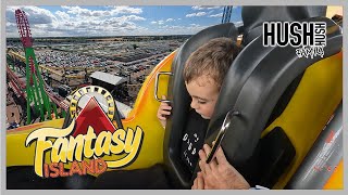 Fantasy Island Vlog  Gio’s FIRST Inverting Roller Coaster  Summer Holidays  August 2022 [upl. by Orimar322]