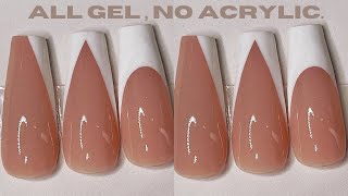 EASY FRENCH  VTIP DESIGN WITH GEL POLISH  GEL NAIL ART TUTORIAL  Nailz By Dom [upl. by Cyprus]