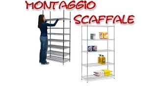 scaffali in filo cromato [upl. by Nosirrag]