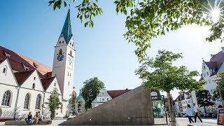 Kempten 360 Grad  quotVom Rathaus zum St Mang Platzquot mit St Mang Kirche amp Erasmuskapelle [upl. by Ecilegna]