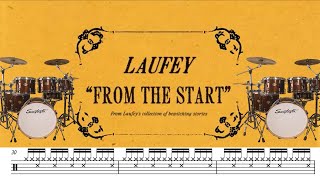 From the Start Drum Sheet Music  Laufey Transcription [upl. by Acinorehs]