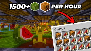 EASY Melon  Pumpkin Farm in Minecraft 121 Tutorial [upl. by Abebi]