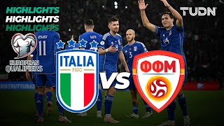 Italia 52 Macedonia  HIGHLIGHTS  UEFA Qualifiers 2023  TUDN [upl. by Araek626]