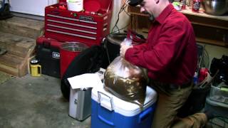 Brining amp smoking a turkey with the Brinkmann Gourmet Electric Smoker [upl. by Ahilam269]