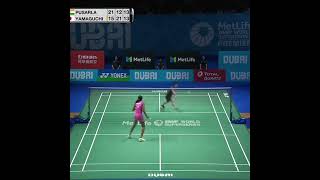 Perfect rally from sindhu and yamaguchi badmintonplay badmintonworld badminton badmintonl badmi [upl. by Hammel188]