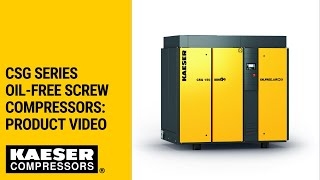 CSG Series OilFree Screw Compressors  Kaeser Compressors [upl. by Faina]